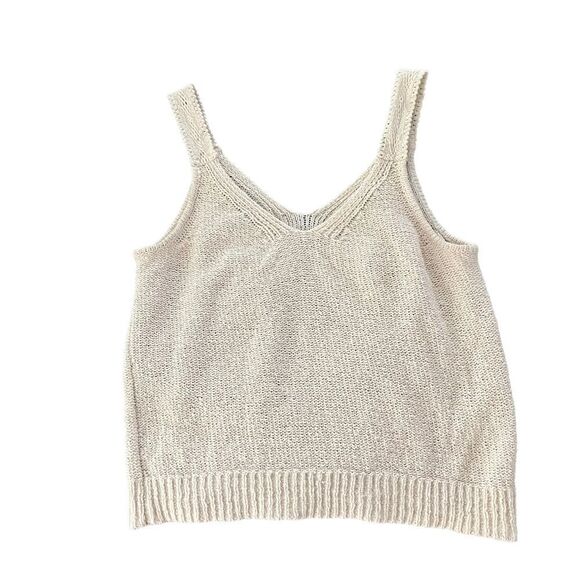 Madewell Crochet-Strap Sweater Tank, Sz M - Picture 11 of 13